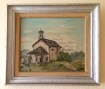 Óleo original sobre madera pintado y firmado por W. Gisin.